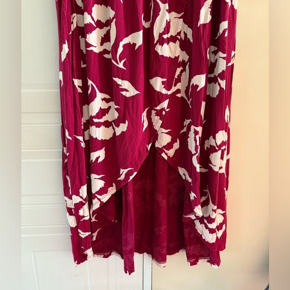 Isabel Maternity Floral Hawaiian High Low Dress Large - Picture 3 of 5